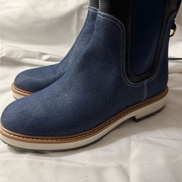 Cole Haan Women’s Greenwich Booties Blue Denim Size 8 - Picture 4 of 7